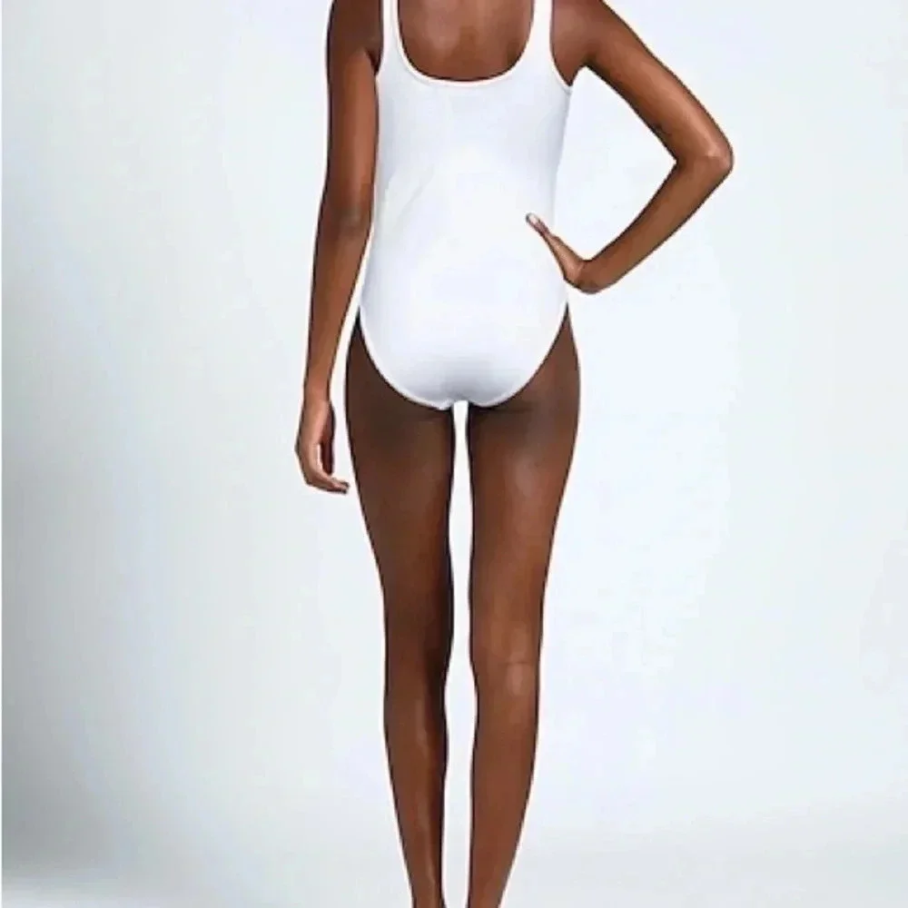 Burberry white one piece swimsuit B947